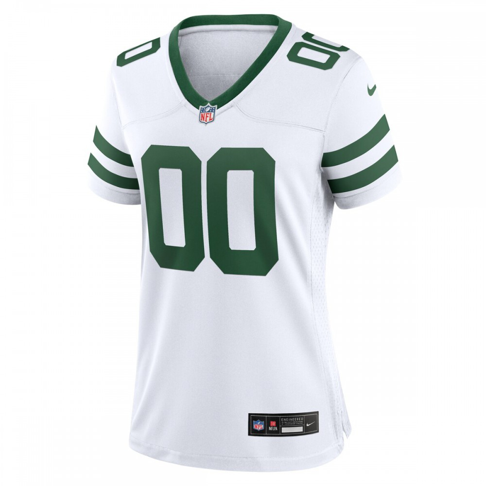 New York Jets Nike Women's Custom Game Jersey - Legacy White-GridironStore
